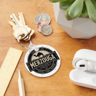 Merzouga Sahara Kameelrit Vintage Badge | Retro M Sleutelhanger