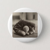 MES01BWD1 Ball in Mitt.tif Ronde Button 5,7 Cm (Voorkant)