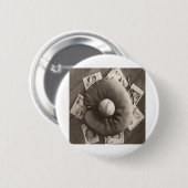 MES01BWD3 Baseball Cards.tif Ronde Button 5,7 Cm (Voorkant /achterkant)
