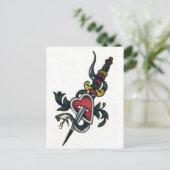 mes 1 briefkaart (Staand voorkant)