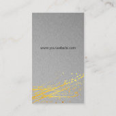 Mes en gardeer | Metaal | Goud spat Visitekaartje (Achterkant)