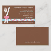 Mes en vork - Chef voor persoonlijk gebruik | Cate Visitekaartje (Voorkant / Achterkant)