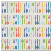 Mes Fork Spoon Kitchen Kutselwerktuigen Stof (Swatch)