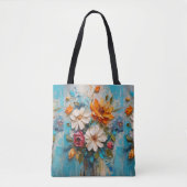 Mes Geschilderd Boeket Tote Bag (Voorkant)