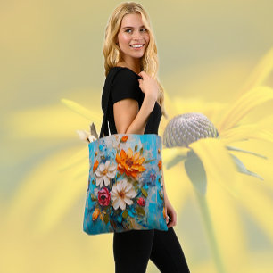 Mes Geschilderd Boeket Tote Bag