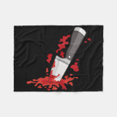 Mes in de CK Halloween moordkostuum mes in Fleece Deken (Voorkant (Horizontaal))