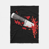 Mes in de CK Halloween moordkostuum mes in Fleece Deken (Voorkant)