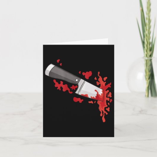 Mes in de CK Halloween moordkostuum mes in Kaart (Voorkant)