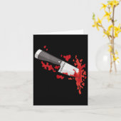 Mes in de CK Halloween moordkostuum mes in Kaart (Gele Bloem)