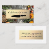 Mes | Kookkruiden en ingrediënten Visitekaartje (Voorkant / Achterkant)