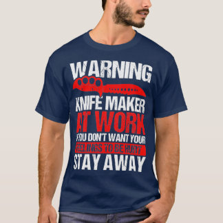 Mes Making Knife verzamelt bladesmith Knife Maker T-shirt
