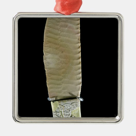 Mes met gevechtscènes metalen ornament (Voorkant)