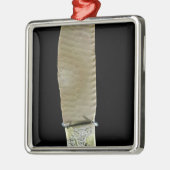 Mes met gevechtscènes metalen ornament (Links)