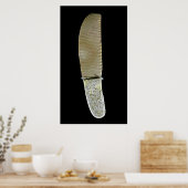 Mes met gevechtscènes poster (Keuken)