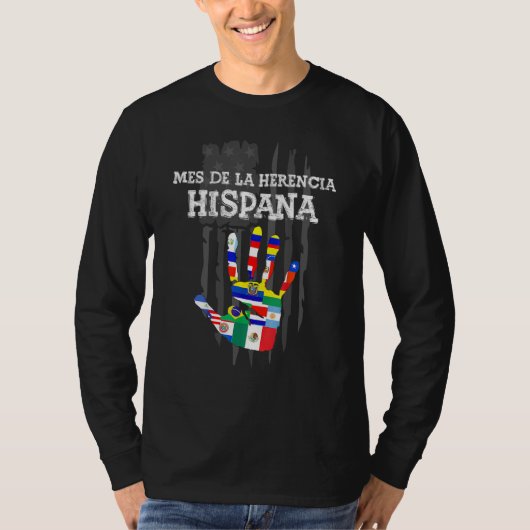 Mes Nacional de La Herencia Hispana Hispanic Herit T-shirt (Voorkant)