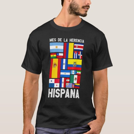 Mes Nacional de La Herencia Hispana Hispanic Herit T-shirt (Voorkant)