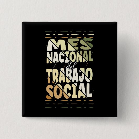 Mes Nacional del Trabajo Social Button (Voorkant)