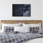 Mes op zwart canvas afdruk (Insitu (Slaapkamer))