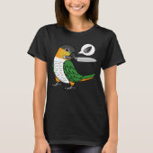 Mes papegaai wil zaden Ik zwart hoofd Caique T-shirt (Voorkant)