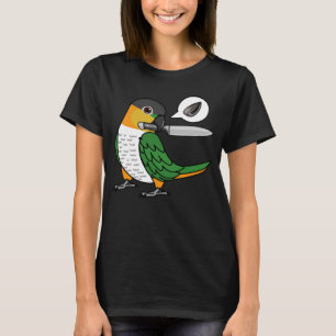 Mes papegaai wil zaden Ik zwart hoofd Caique T-shirt