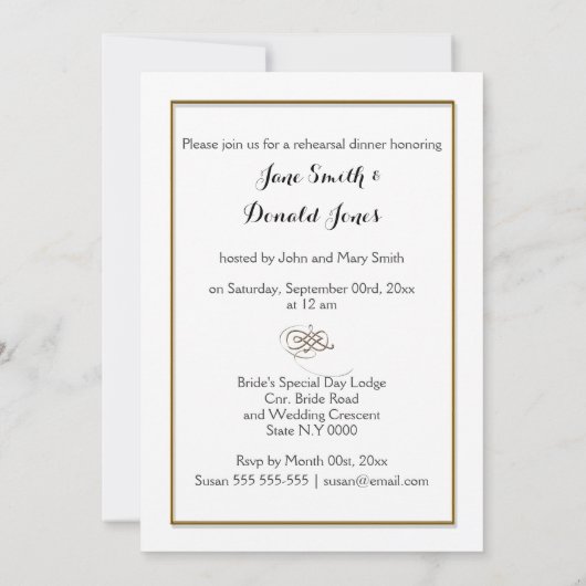 Mes vork lepel plaats instelling kaart (Achterkant)