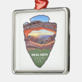 Mesa Arch Canyonlands National Park Arrowhead Metalen Ornament (Links)