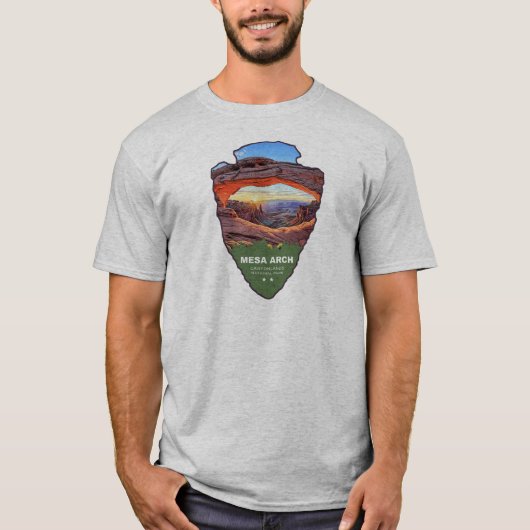 Mesa Arch Canyonlands National Park Arrowhead T-shirt (Voorkant)