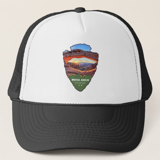 Mesa Arch Canyonlands National Park Pijl Trucker Pet (Voorkant)