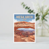 Mesa Arch Moab Utah Briefkaart (Staand voorkant)