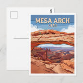 Mesa Arch Moab Utah Briefkaart (Voorkant / Achterkant)