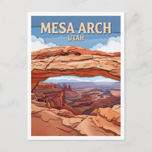 Mesa Arch Moab Utah Briefkaart (Voorkant)