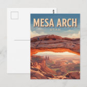 Mesa Arch Moab Utah Briefkaart (Voorkant / Achterkant)