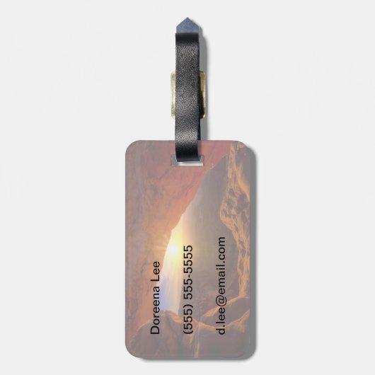 Mesa Arch, Nationaal Park Canyonlands Bagagelabel (Achterkant verticaal)