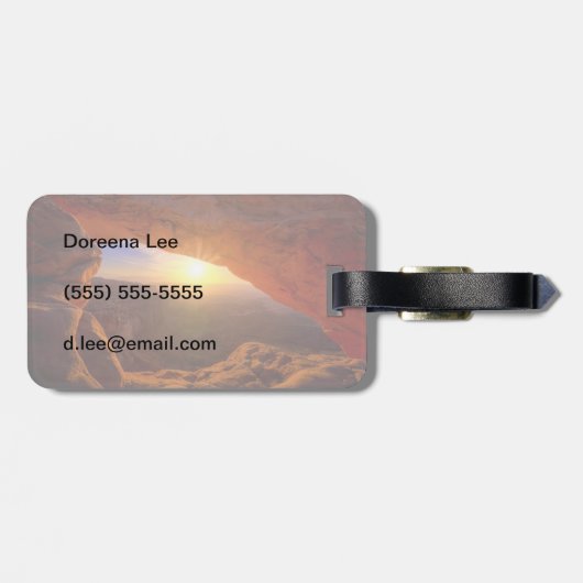 Mesa Arch, Nationaal Park Canyonlands Bagagelabel (Achterkant horizontaal)