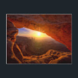 Mesa Arch, Nationaal Park Canyonlands Briefkaart<br><div class="desc">Iconische rotsformatie bij zonsopgang nabij Moab</div>