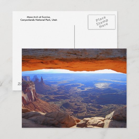 Mesa Arch op Sunrise Briefkaart (Voorkant / Achterkant)