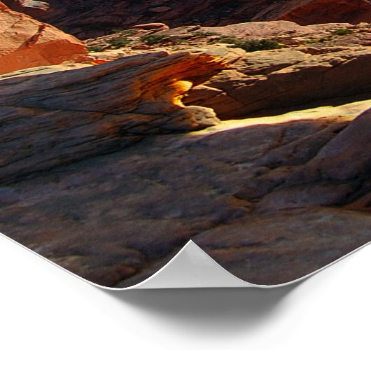 Mesa Arch op Sunrise, Utah Poster (Hoek)