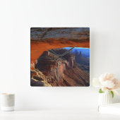 Mesa Arch op Sunrise, Utah Vierkante Klok (Huis)