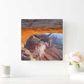 Mesa Arch op Sunrise, Utah Vierkante Klok (Huis)