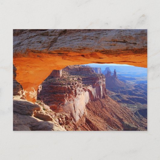 Mesa Arch Sunrise Briefkaart (Voorkant)