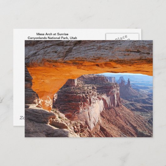 Mesa Arch Sunrise Briefkaart (Voorkant / Achterkant)