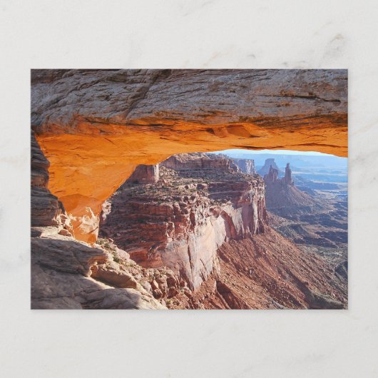 Mesa Arch Sunrise Briefkaart (Voorkant)