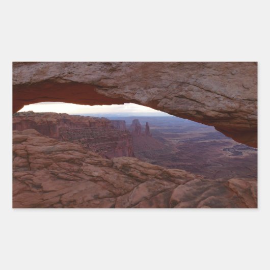 Mesa Arch van het Canyonlands National Park Rechthoekige Sticker (Voorkant)