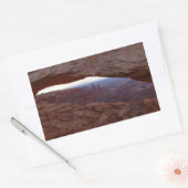 Mesa Arch van het Canyonlands National Park Rechthoekige Sticker (Envelop)