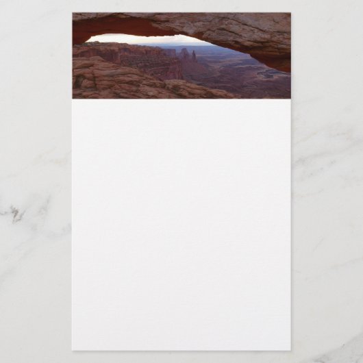 Mesa Arch vanuit Canyonlands National Park Briefpapier (Voorkant)
