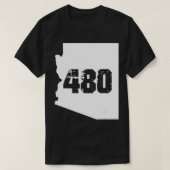 Mesa Arizona 480 netnummer T-shirt (Design voorkant)