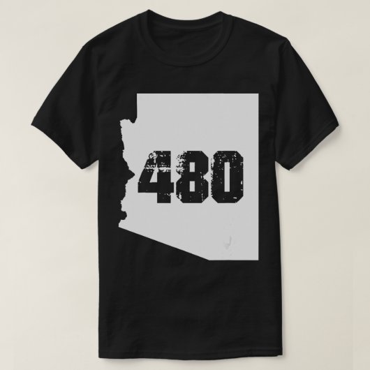 Mesa Arizona 480 netnummer T-shirt (Design voorkant)