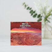 Mesa Arizona Briefkaart voor Souvenir Reising (Staand voorkant)