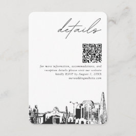 Mesa Arizona bruiloft details QR code klein Informatiekaartje