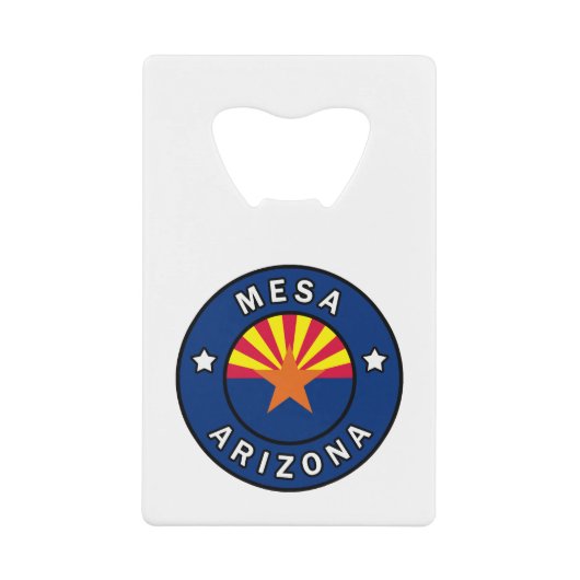 Mesa Arizona Creditkaart Flessenopener (Voorkant)